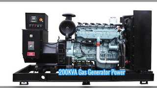 راه حل نیرو مجموعه ژنراتور گاز طبیعی 200KVA