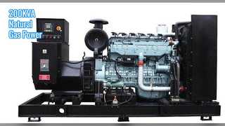 محلول برق ژنراتور گاز طبیعی 200KVA