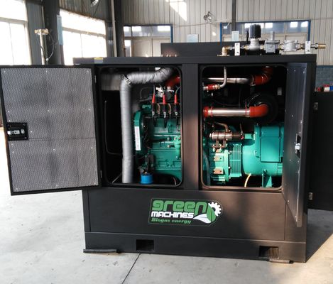 قیمت خوب CHP بیوگاز BHKW 30KW 40KVA دارای گواهی CE برای گرمایش آب گرم، تامین برق مزرعه آنلاین