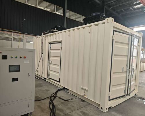 قیمت خوب کانتینر برتر 120kW 150KVA کارایی بالا کم سر و صدا CHP گاز طبیعی آنلاین