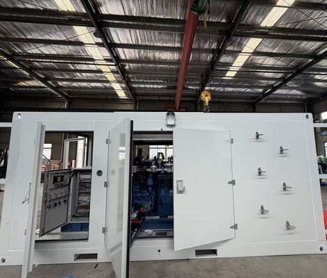 قیمت خوب 400 ولت موتور یوتچای ضد بارون ضد صدا کانتینر شده در فضای باز خاموش 400KW ژنراتور گاز طبیعی آنلاین